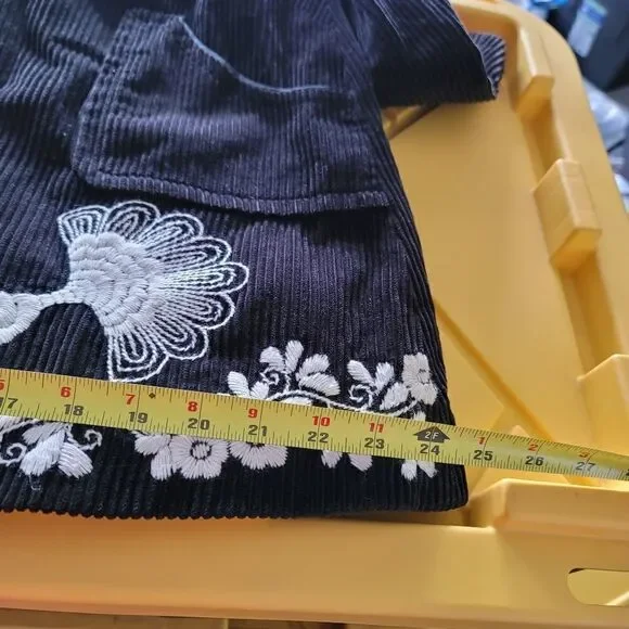 RARE anthropologie elevenses peacock corduroy - Picture 10 of 16